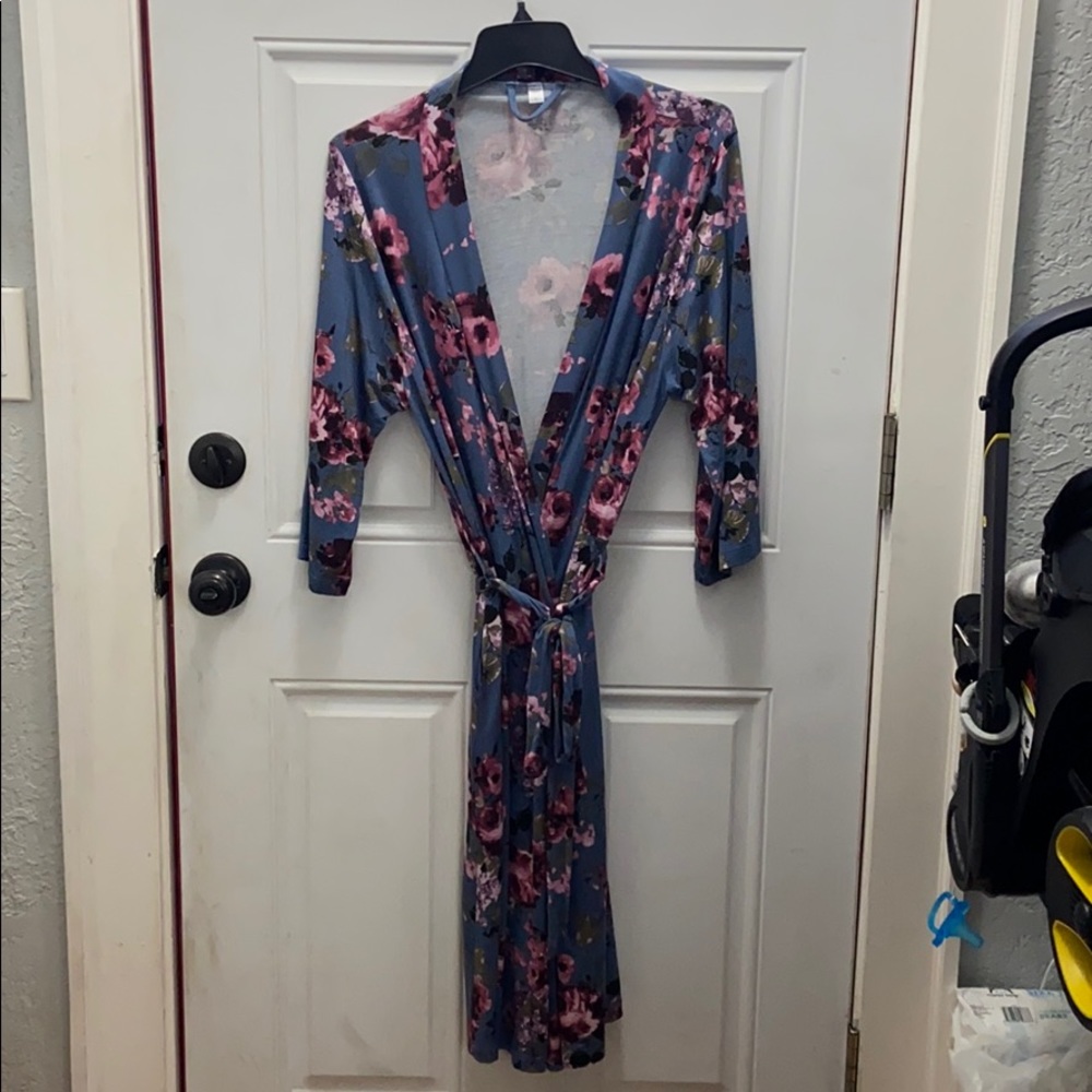 Milkmaid goods Sky Flowers Maternity Robe